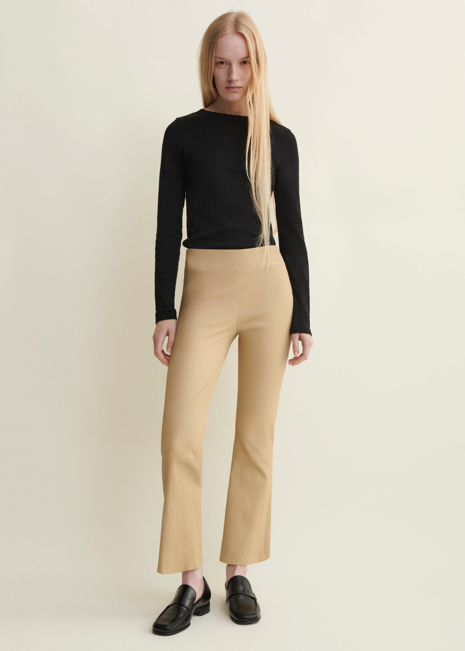 ZARAGOZA | Leather Flared Legging