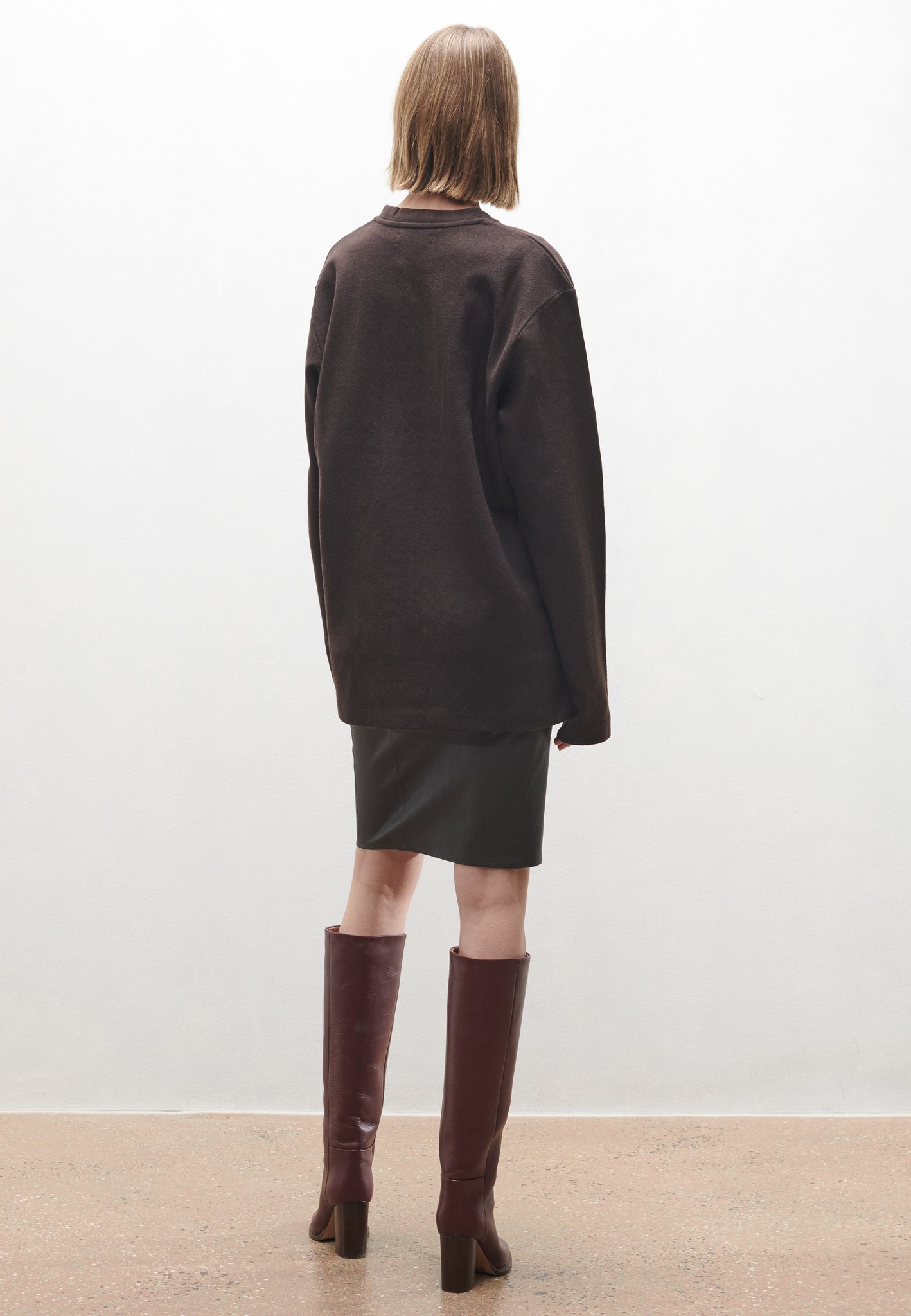 DESIA | Leather stretch skirt