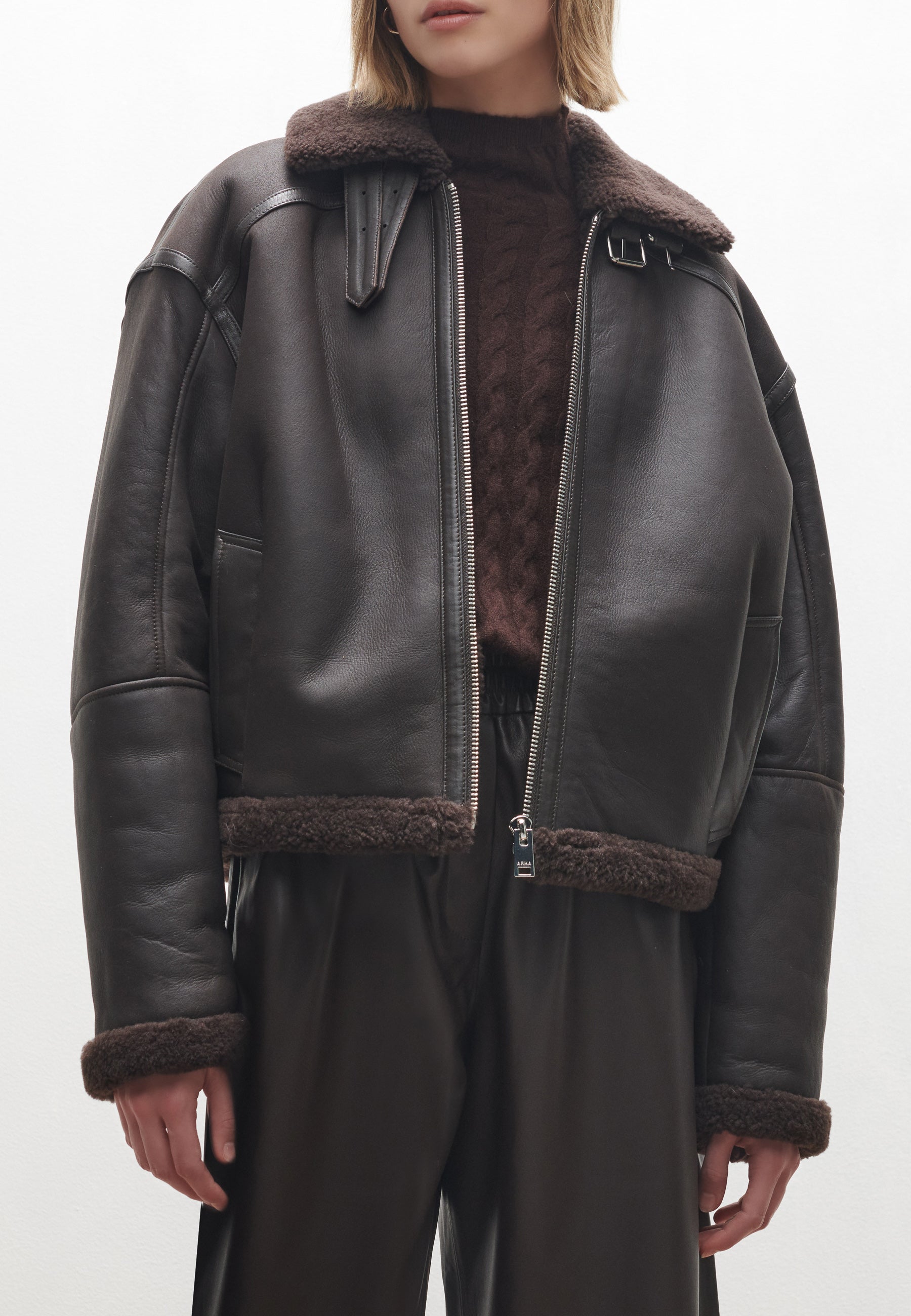 BILBAO | Boxy shearling jacket