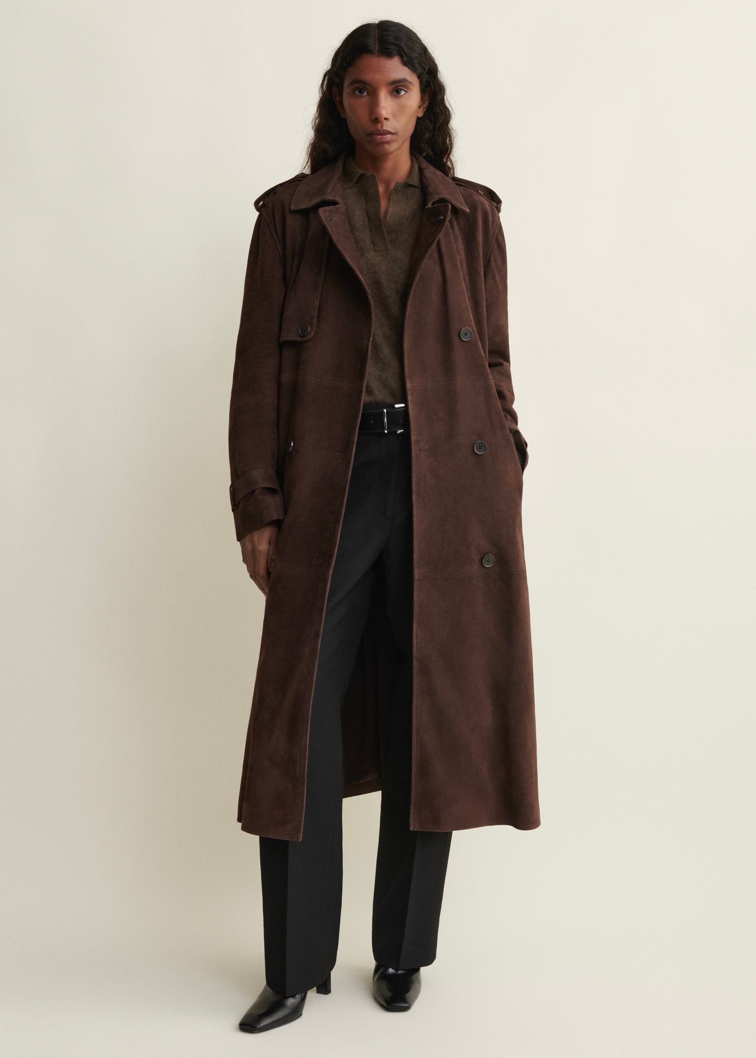 BENEDICT | Suede Trenchcoat