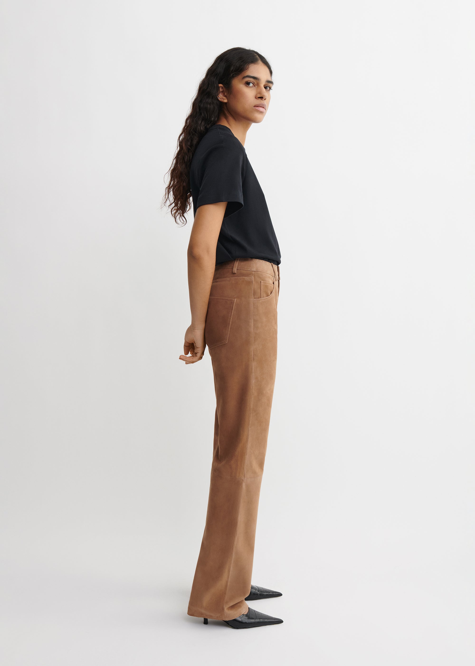 MICHELA | Suede Trousers