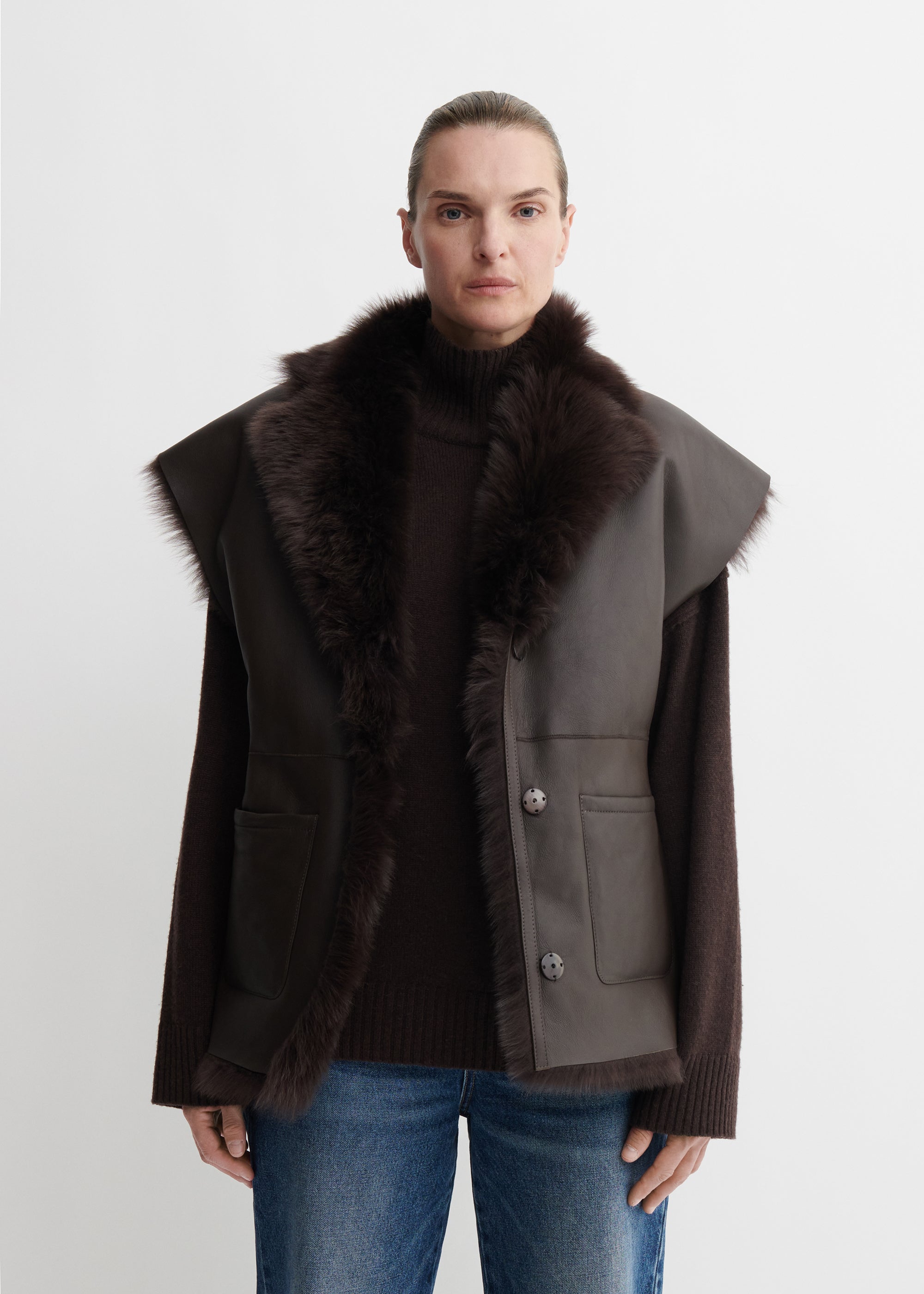 MARTA | Reversible Shearling Gilet