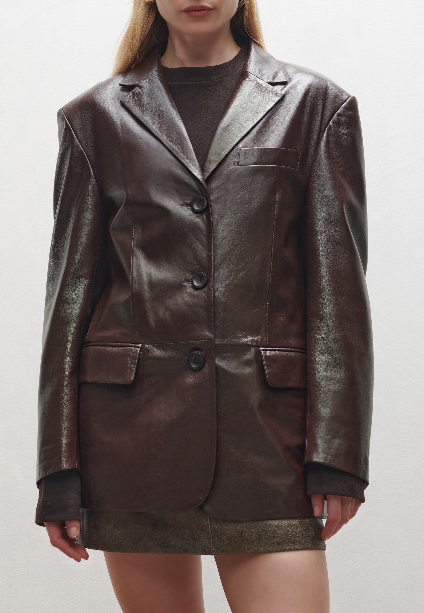 MODENA | Leather blazer