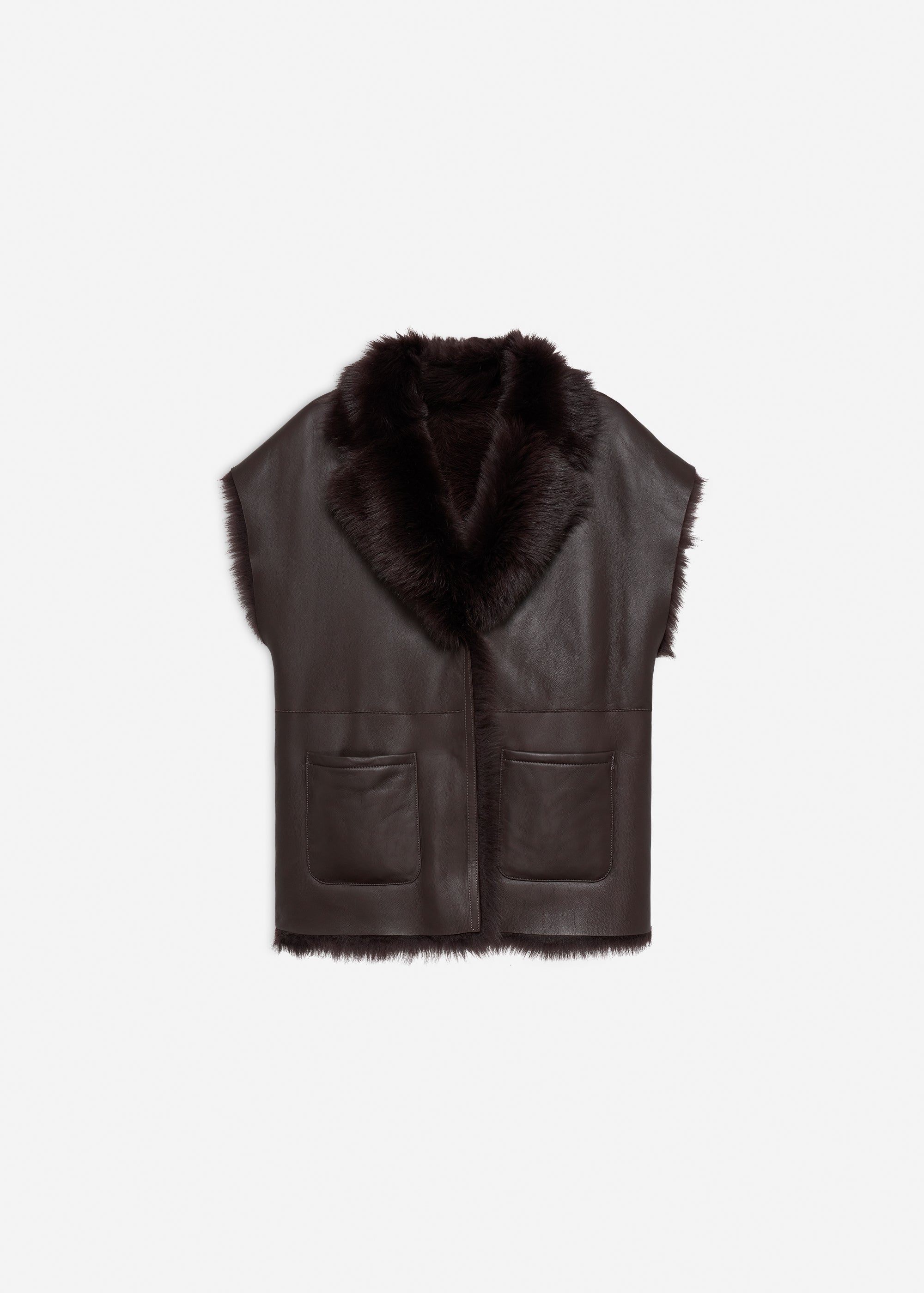MARTA Reversible Shearling Gilet