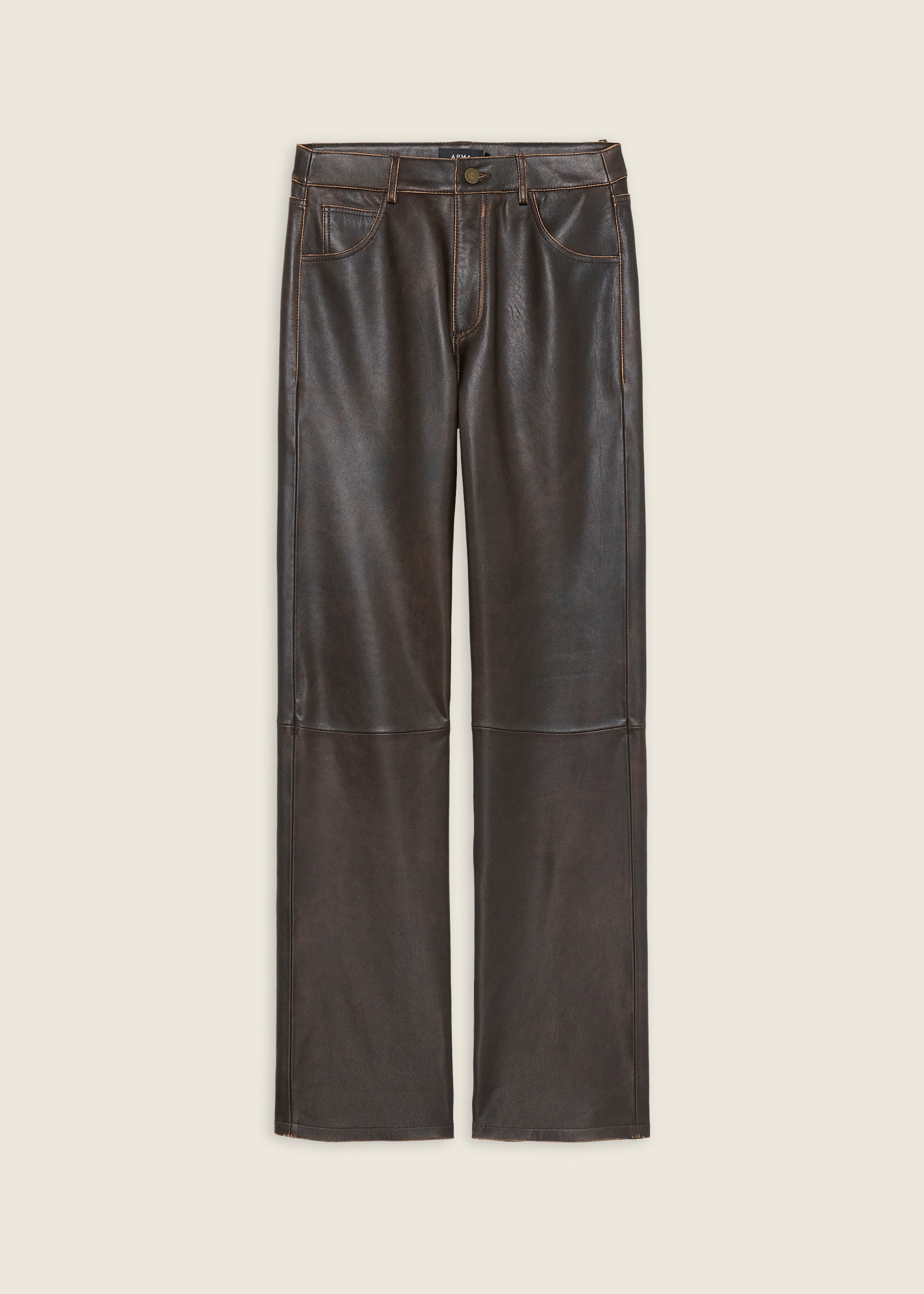 MICHELA | Vintage Leather Trousers