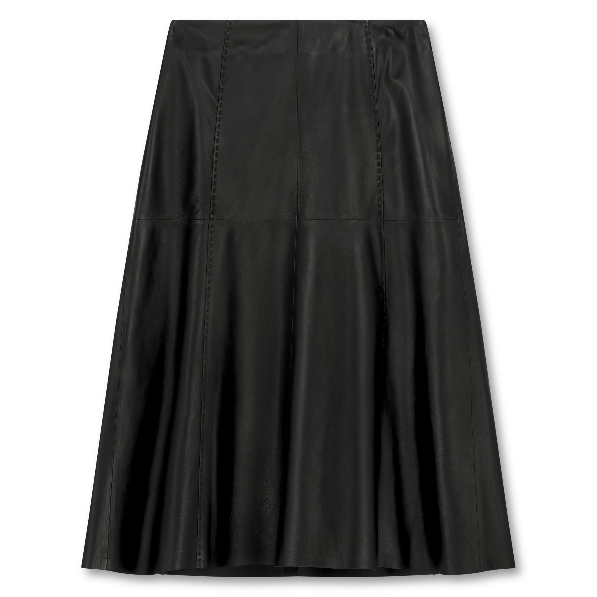 MARBELLA | Leather a-line skirt