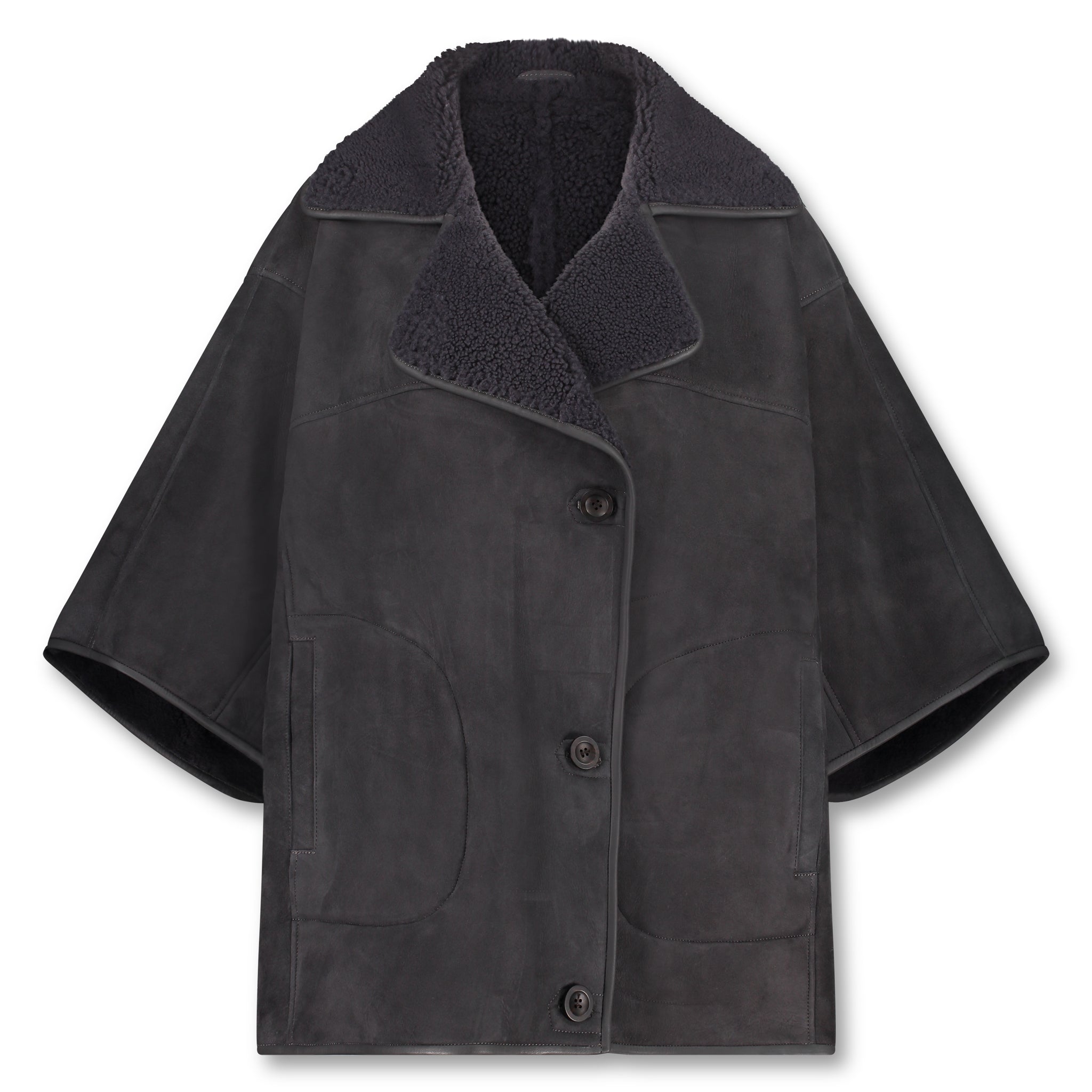 NASHVILLE | Shearling cape coat