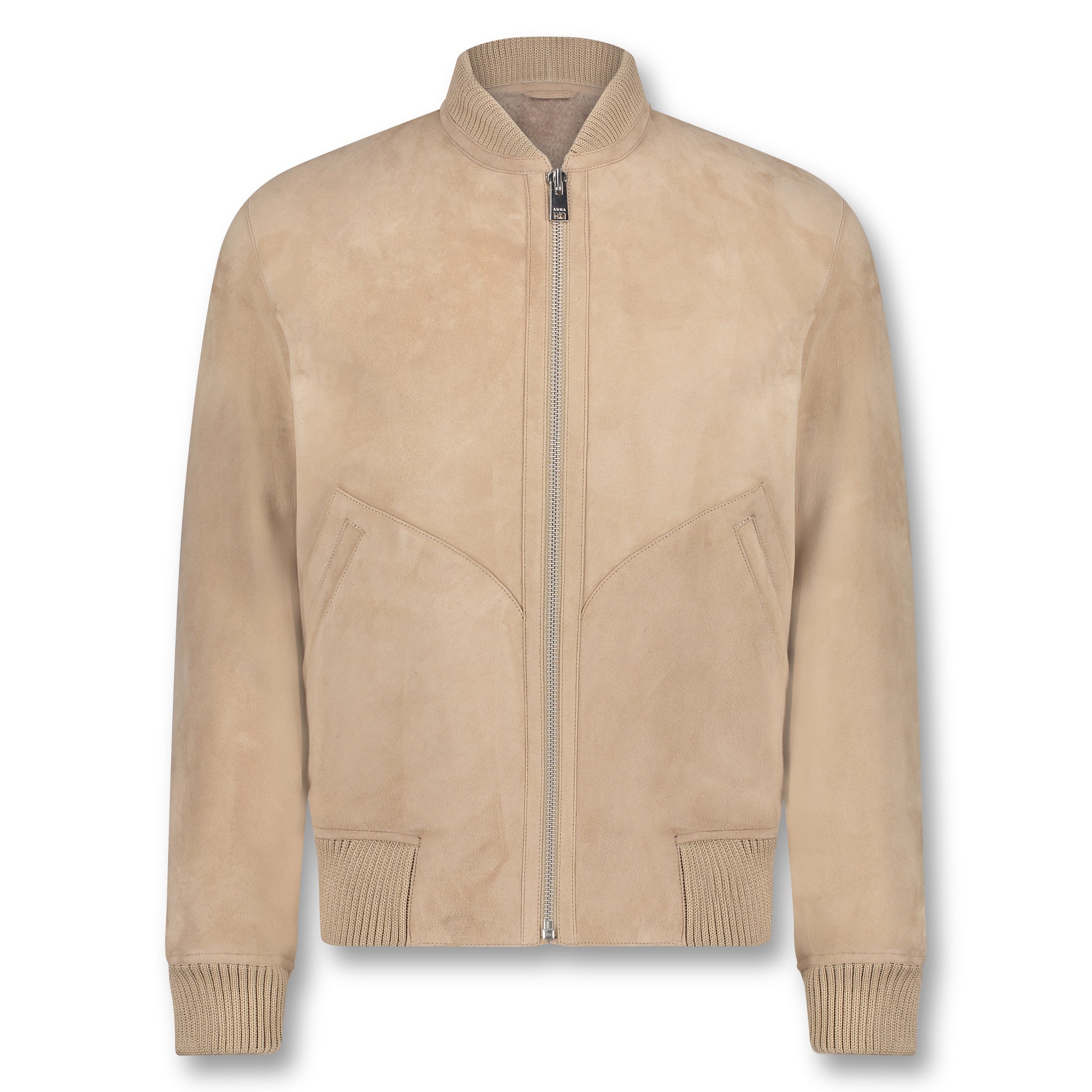 GISS | Suede shearling bomber jacket