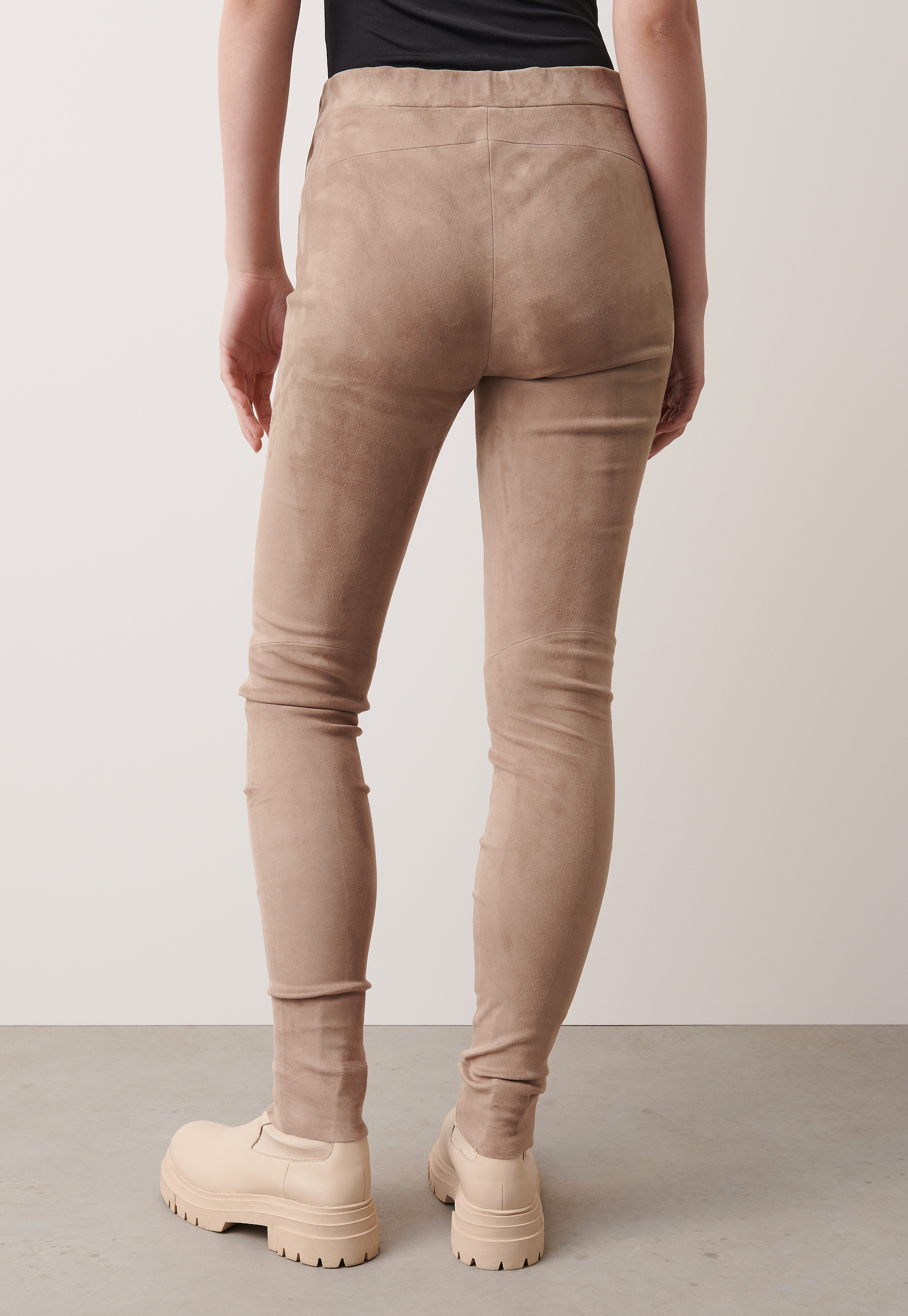 Tan suede shop leggings